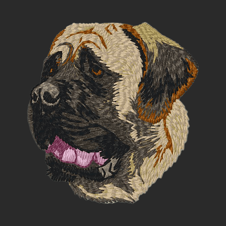 Mastiff Embroidered Wearable Blanket