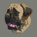 Mastiff Embroidered Wearable Blanket