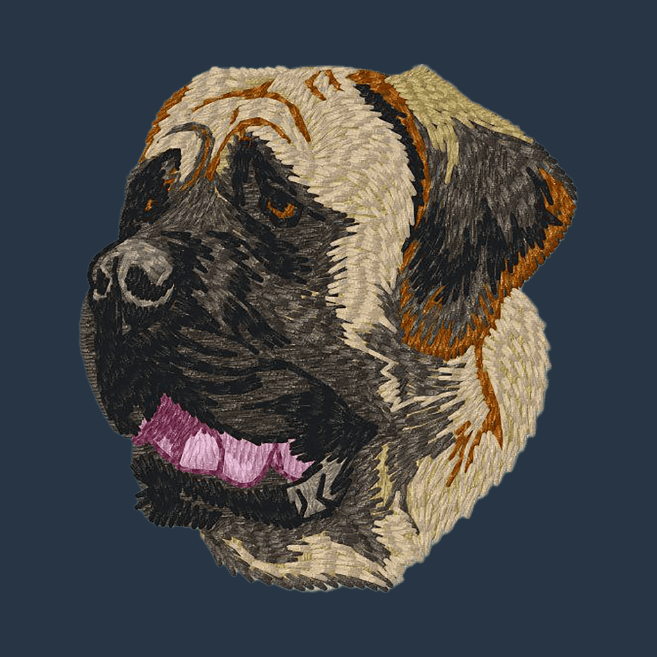 Mastiff Embroidered Wearable Blanket