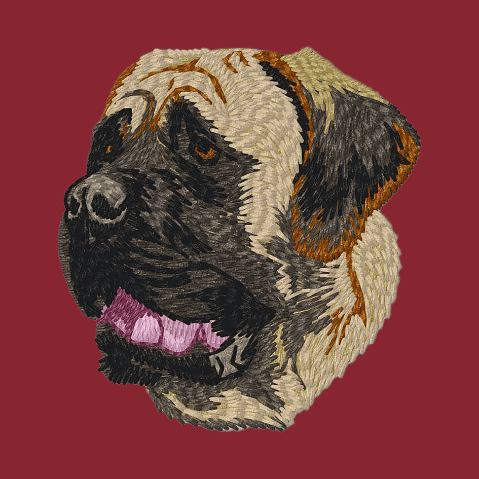 Mastiff Embroidered Wearable Blanket
