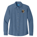 Mastiff Embroidered Women's Denim Shirt