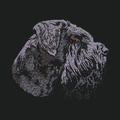 Giant Schnauzer Embroidered Crossbody Bag