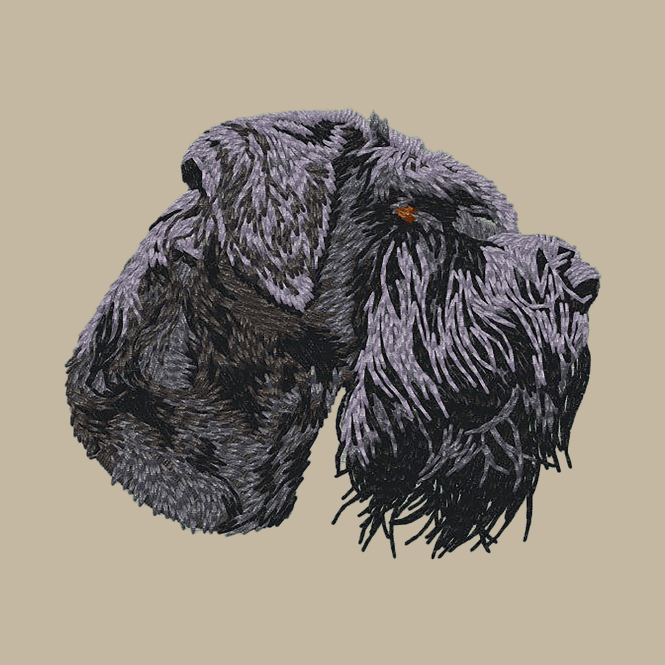 Giant Schnauzer Embroidered Crossbody Bag