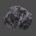 Giant Schnauzer Embroidered Men's Fleece Jacket