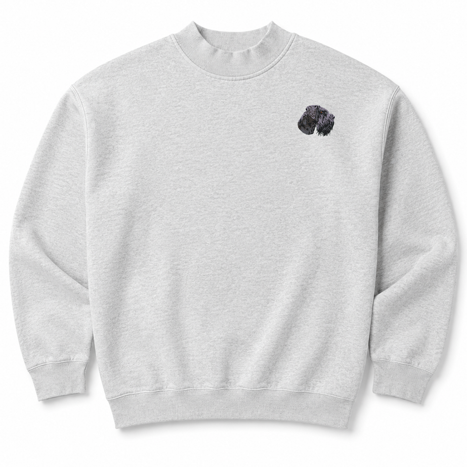 Giant Schnauzer Embroidered Mock Neck Sweatshirt