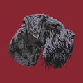 Giant Schnauzer Embroidered Wearable Blanket