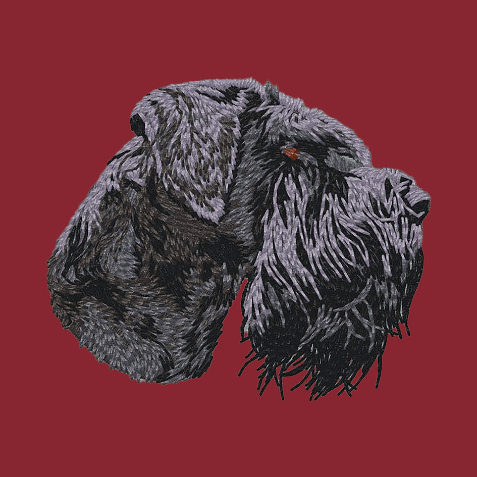 Giant Schnauzer Embroidered Wearable Blanket