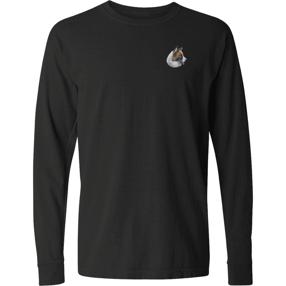 Icelandic Sheepdog Embroidered Classic Long Sleeve Shirt