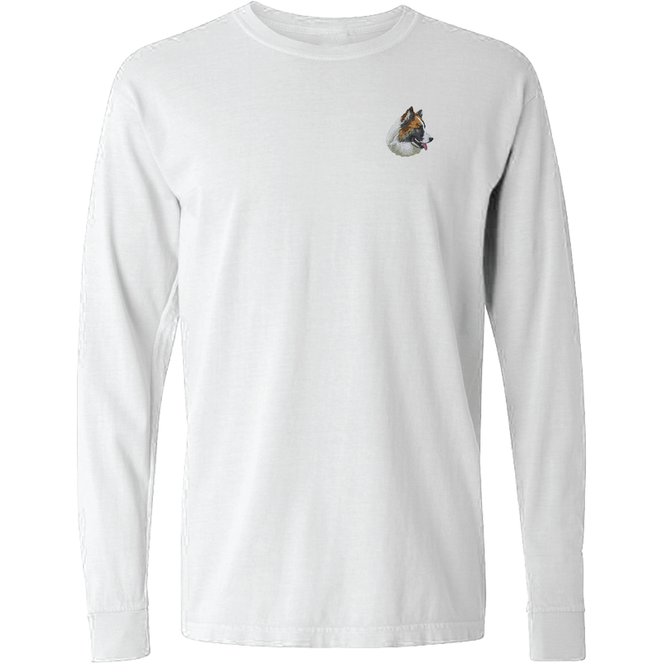 Icelandic Sheepdog Embroidered Classic Long Sleeve Shirt