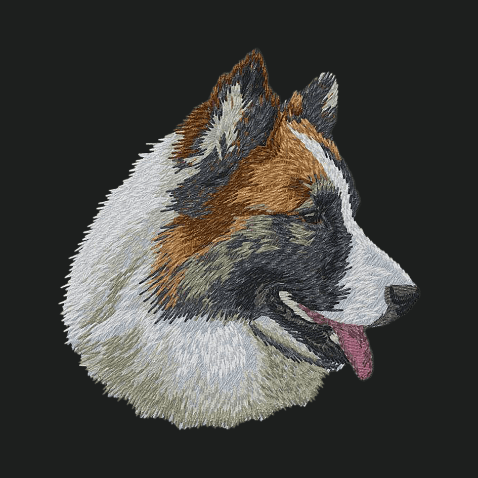 Icelandic Sheepdog Embroidered Crossbody Bag