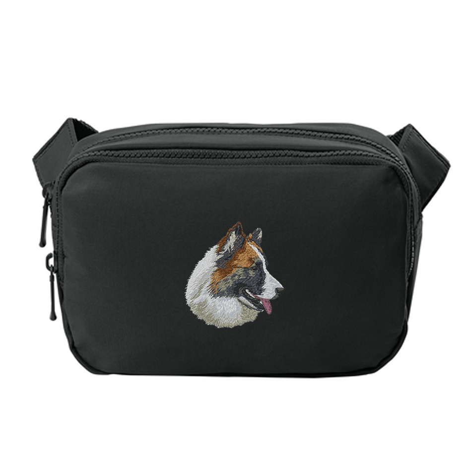 Icelandic Sheepdog Embroidered Crossbody Bag