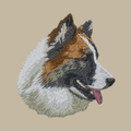 Icelandic Sheepdog Embroidered Crossbody Bag