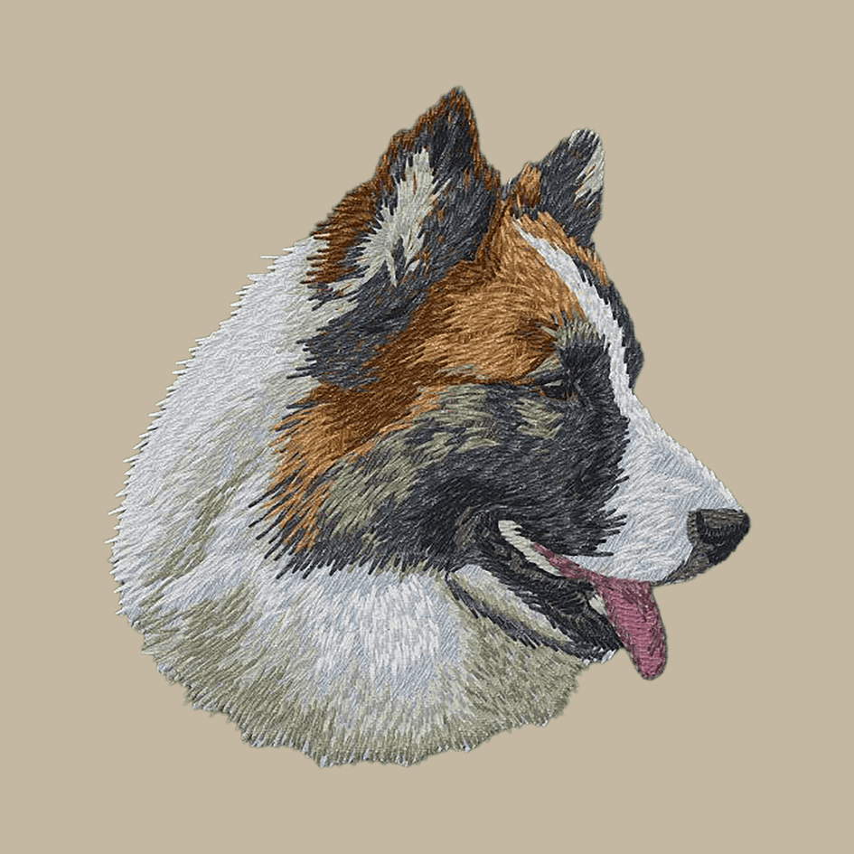 Icelandic Sheepdog Embroidered Crossbody Bag