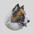 Icelandic Sheepdog Embroidered Mock Neck Sweatshirt