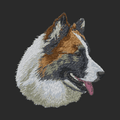 Icelandic Sheepdog Embroidered Wearable Blanket