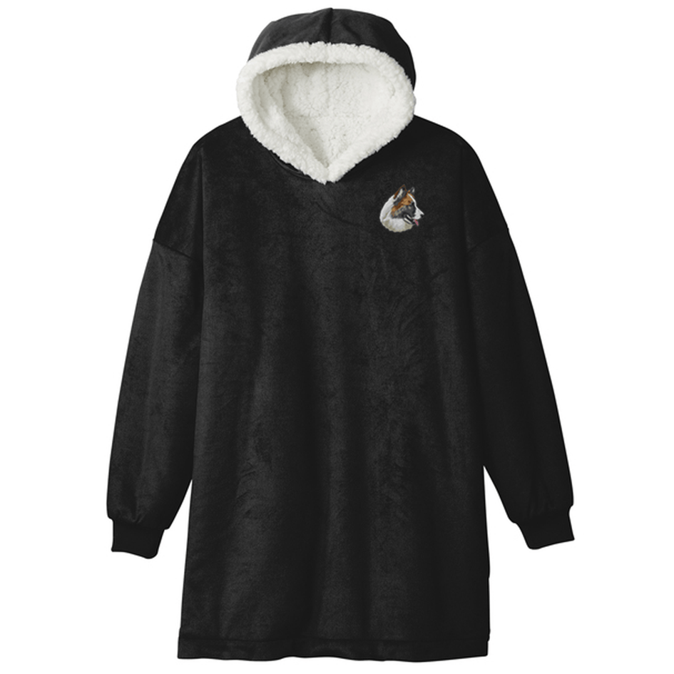 Icelandic Sheepdog Embroidered Wearable Blanket