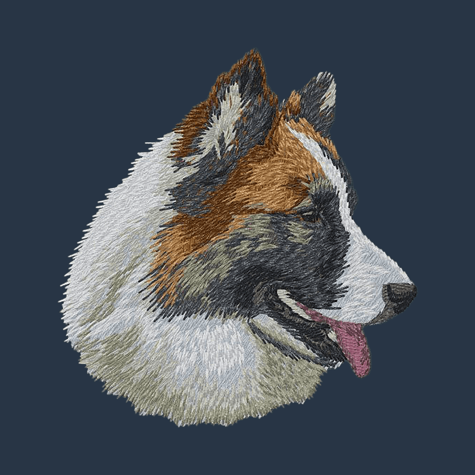 Icelandic Sheepdog Embroidered Wearable Blanket
