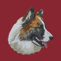 Icelandic Sheepdog Embroidered Wearable Blanket