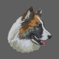 Icelandic Sheepdog Embroidered Women's Fleece Jacket