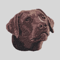 Labrador Retriever Embroidered Mock Neck Sweatshirt