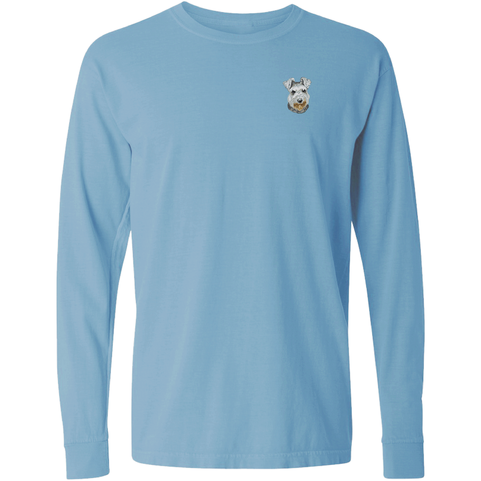 Miniature Schnauzer Embroidered Classic Long Sleeve Shirt