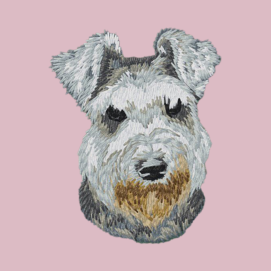 Miniature Schnauzer Embroidered Baseball Cap