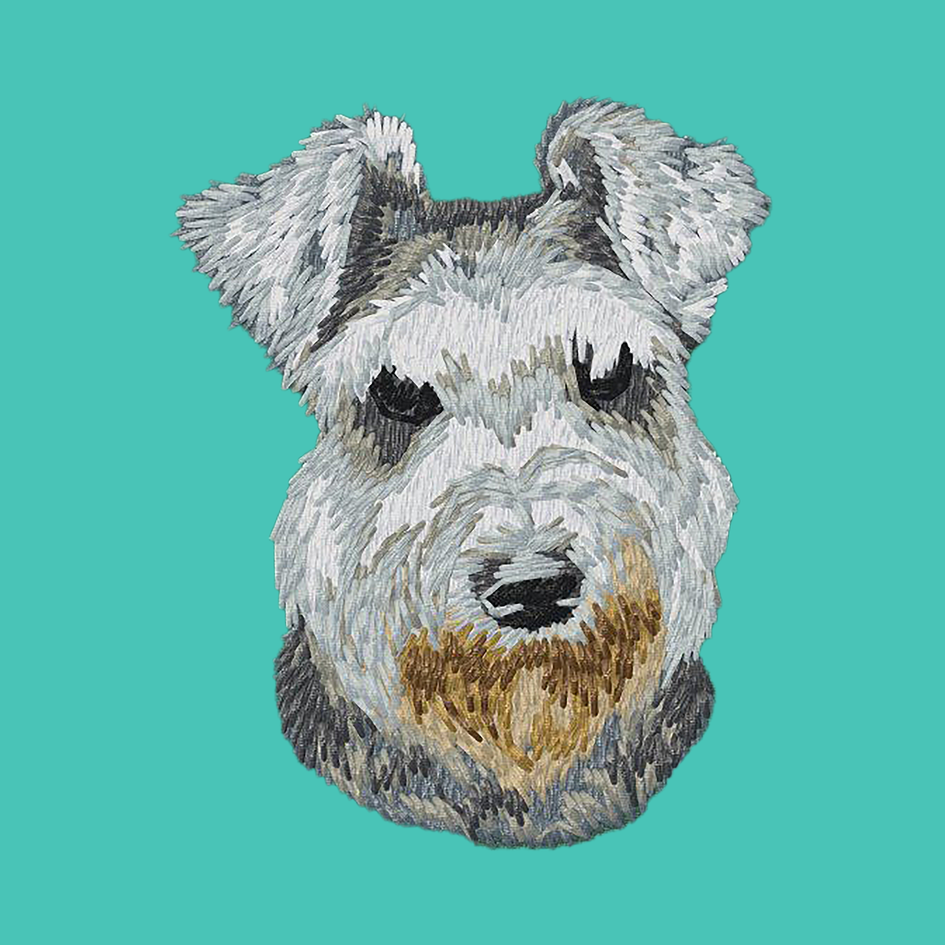 Miniature Schnauzer Embroidered Baseball Cap