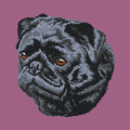 Pug Embroidered Classic Long Sleeve Shirt