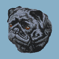 Pug Embroidered Classic Long Sleeve Shirt