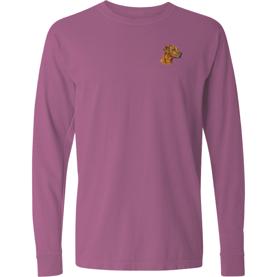 Rhodesian Ridgeback Embroidered Classic Long Sleeve Shirt