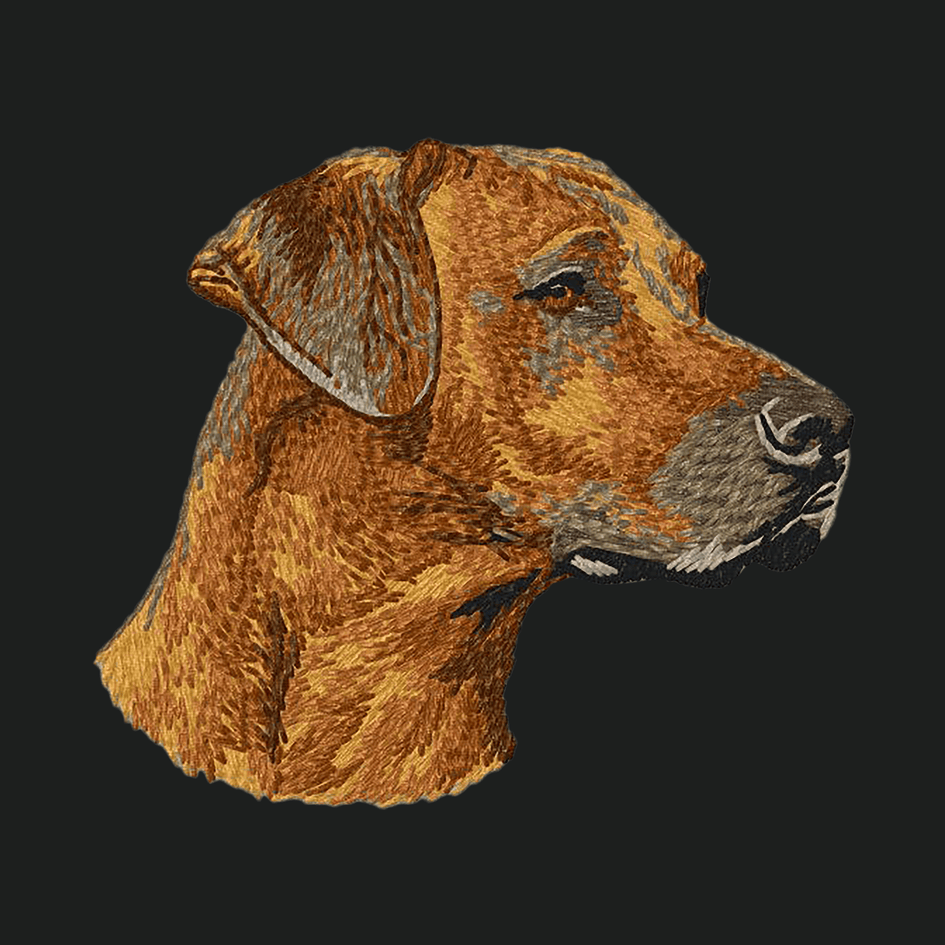 Rhodesian Ridgeback Embroidered Crossbody Bag