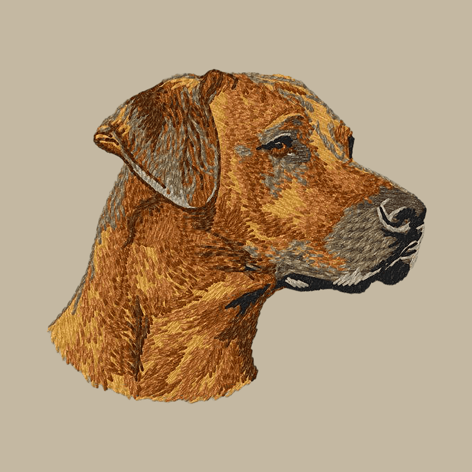 Rhodesian Ridgeback Embroidered Crossbody Bag