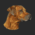 Rhodesian Ridgeback Embroidered Wearable Blanket