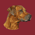 Rhodesian Ridgeback Embroidered Wearable Blanket