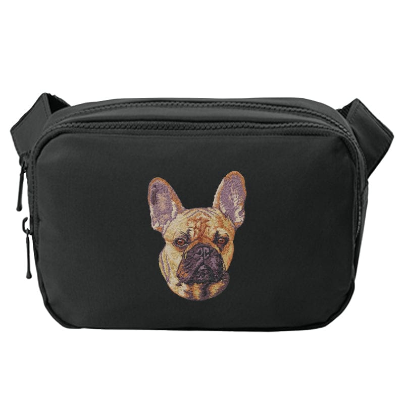 French Bulldog Embroidered Crossbody Bag