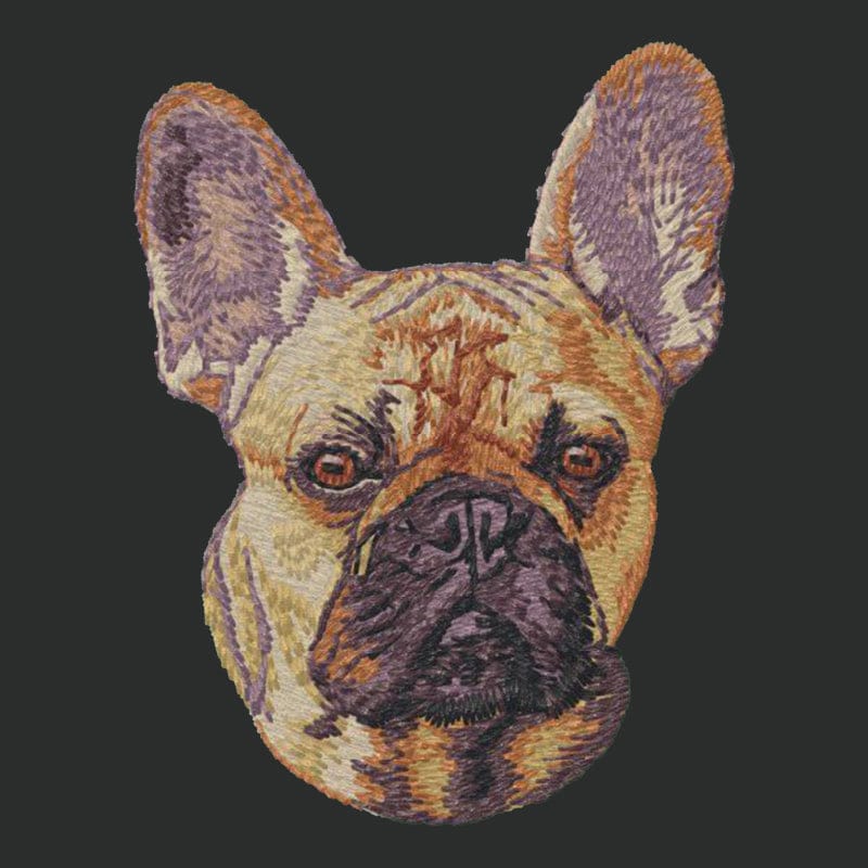 French Bulldog Embroidered Crossbody Bag