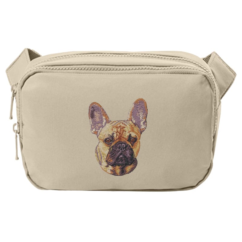 French Bulldog Embroidered Crossbody Bag