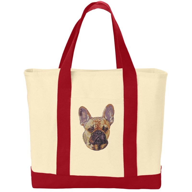 French Bulldog Embroidered Tote