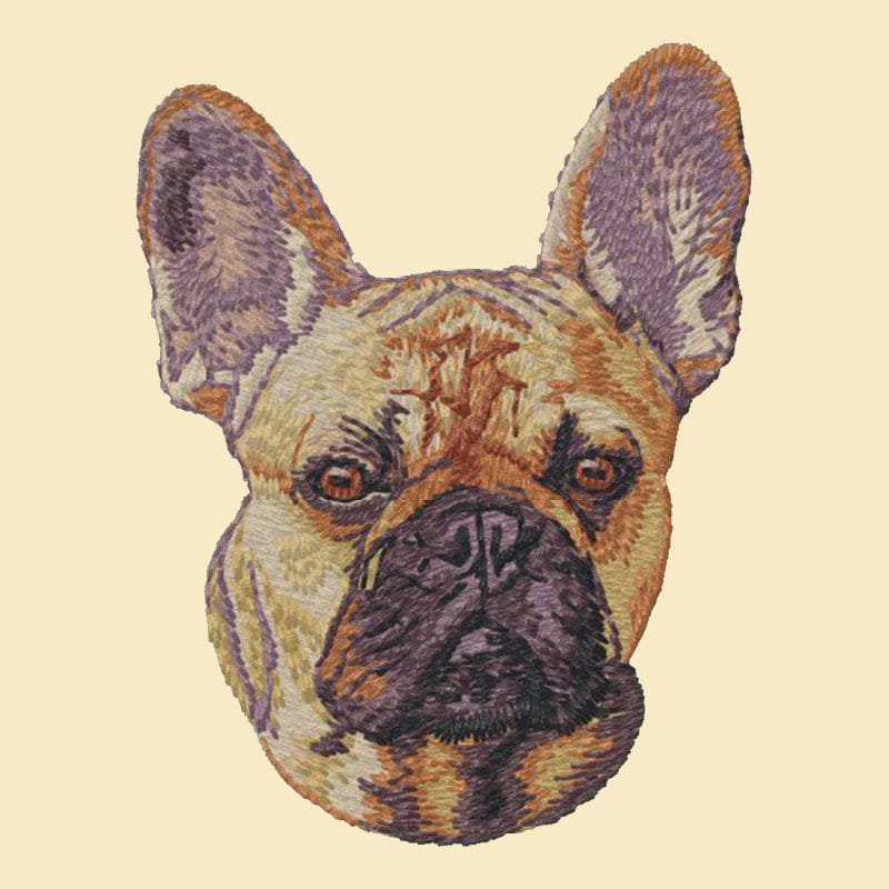French Bulldog Embroidered Tote
