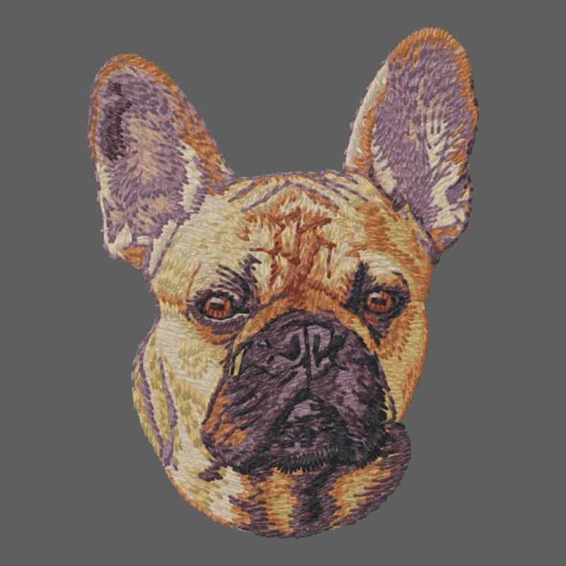 French Bulldog Embroidered Women's Fleece Jacket