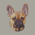 French Bulldog Embroidered Classic Long Sleeve Shirt