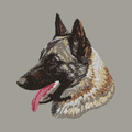 Belgian Malinois Embroidered Sweatshirt Hoodie