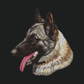 Belgian Malinois Embroidered Crossbody Bag