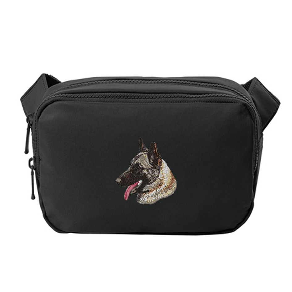 Belgian Malinois Embroidered Crossbody Bag