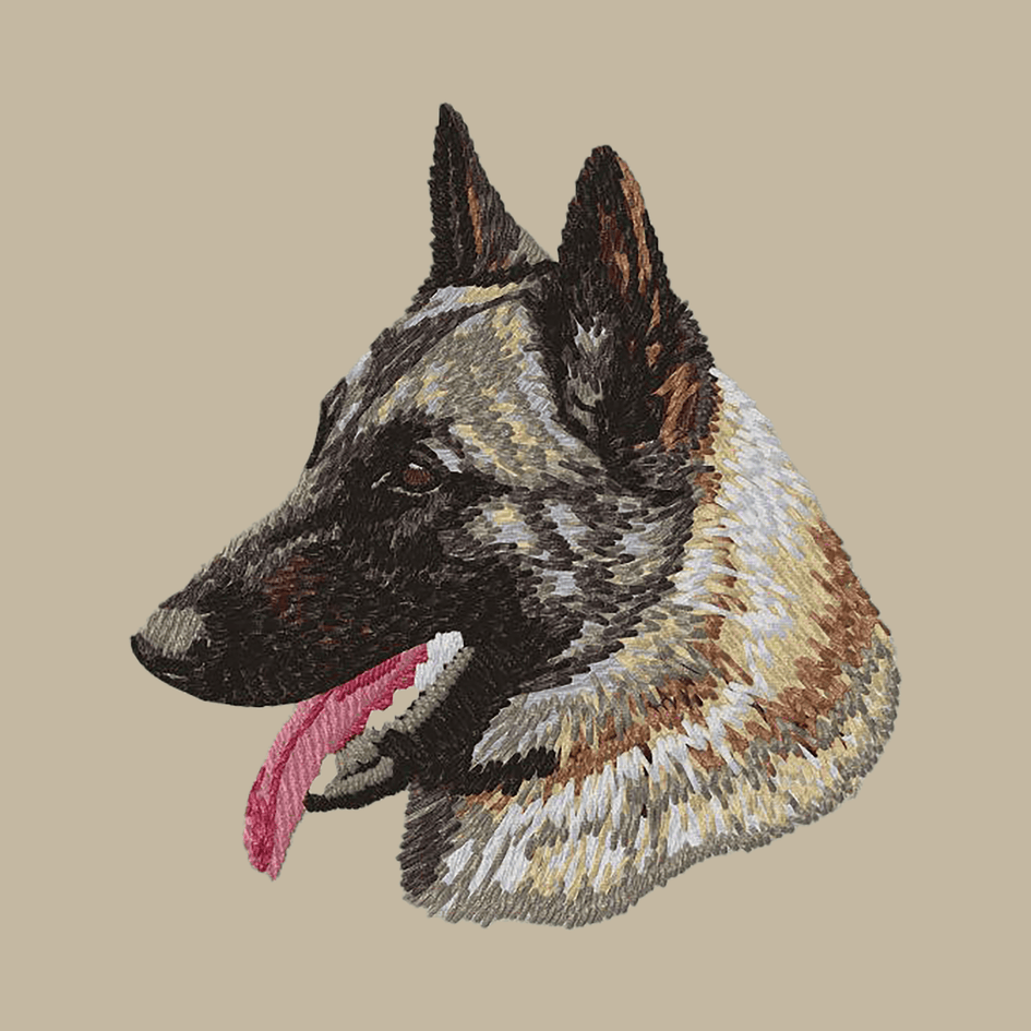Belgian Malinois Embroidered Crossbody Bag