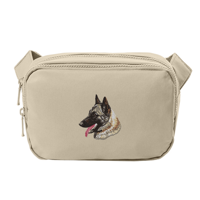 Belgian Malinois Embroidered Crossbody Bag