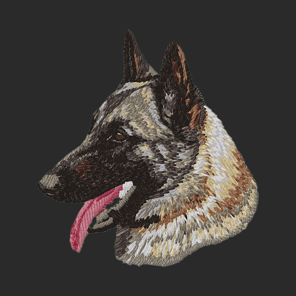 Belgian Malinois Embroidered Wearable Blanket