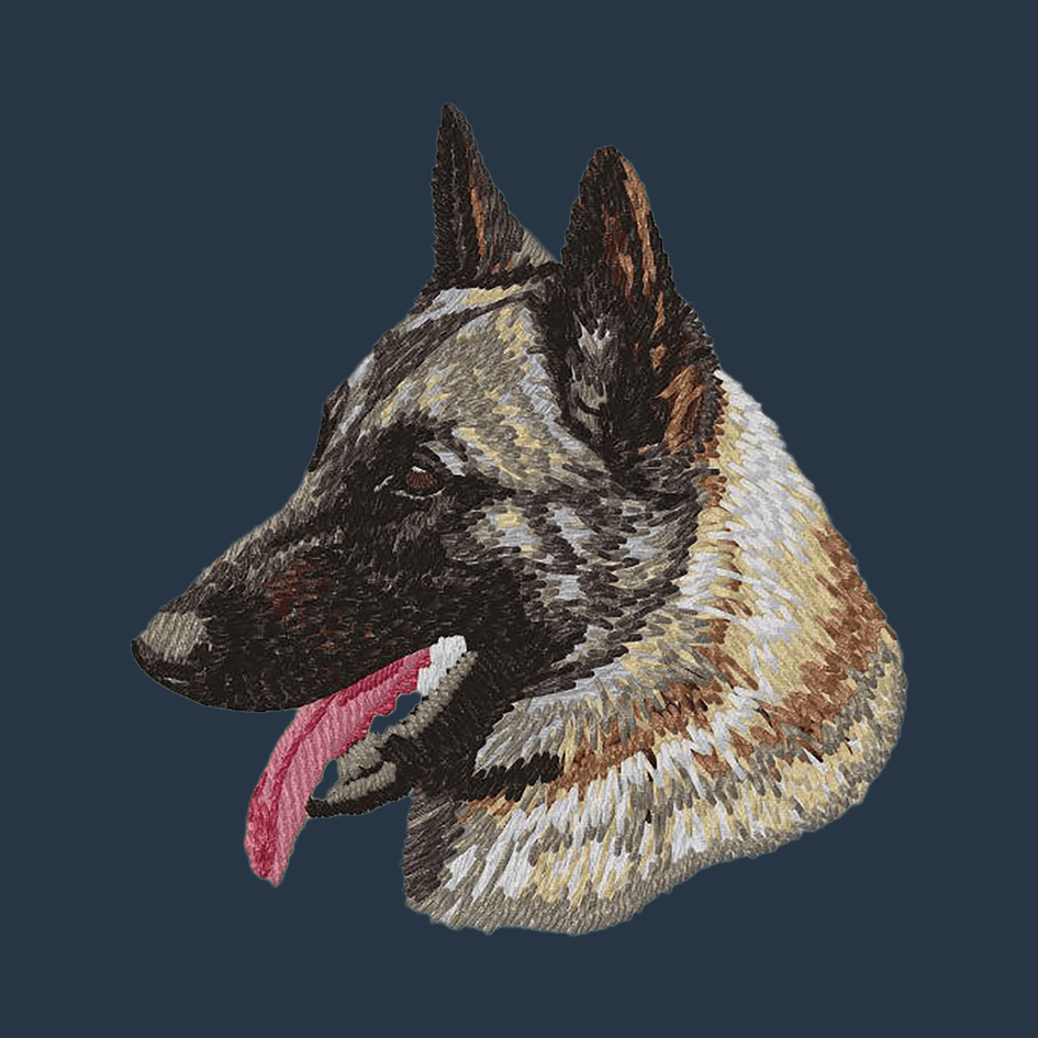 Belgian Malinois Embroidered Wearable Blanket