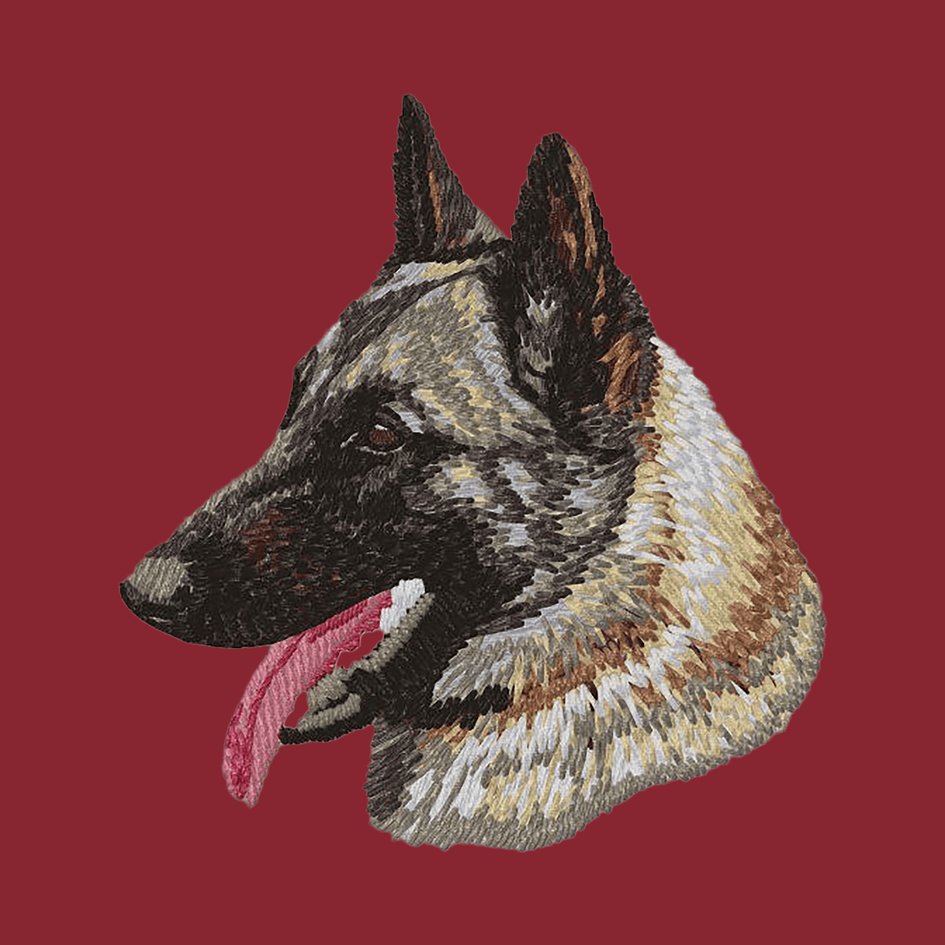 Belgian Malinois Embroidered Wearable Blanket