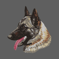 Belgian Malinois Embroidered Women's Fleece Jacket
